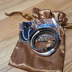 BLUE LARK WRAP BRACELET